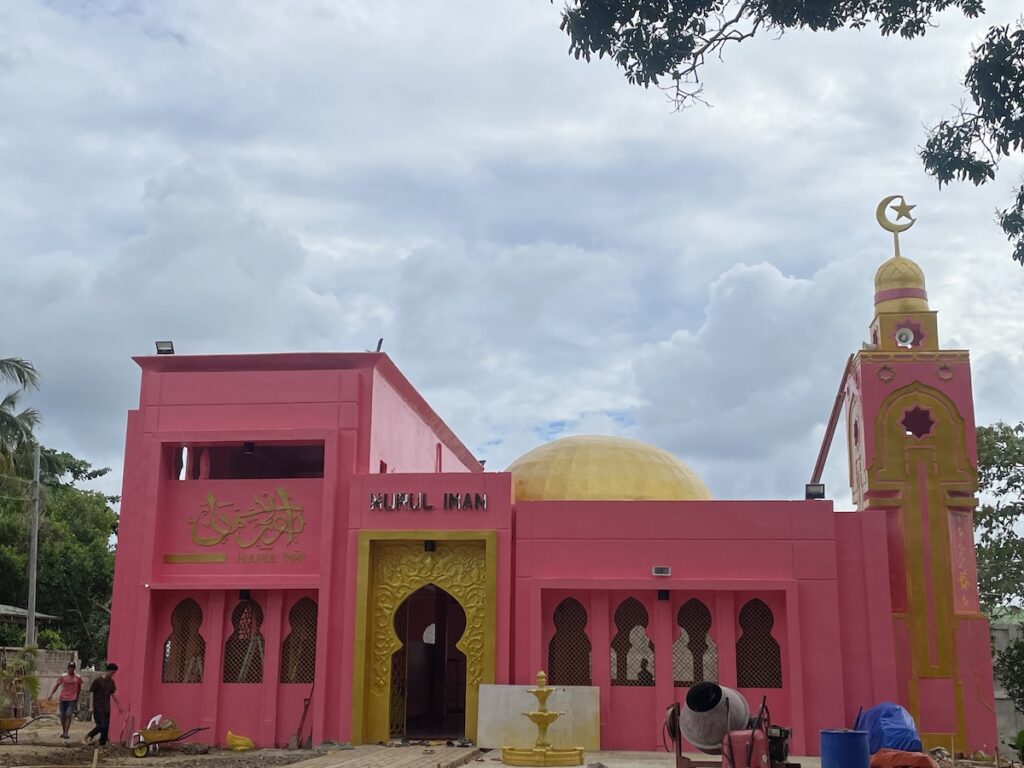 MSU Tawi-Tawi's pink mosque in Sanga-Sanga, Tawi-Tawi
